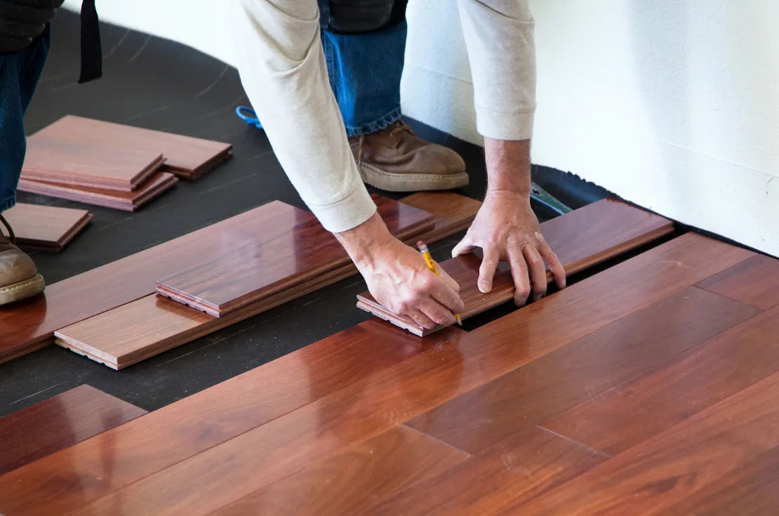 Expert flooring installation with premium materials